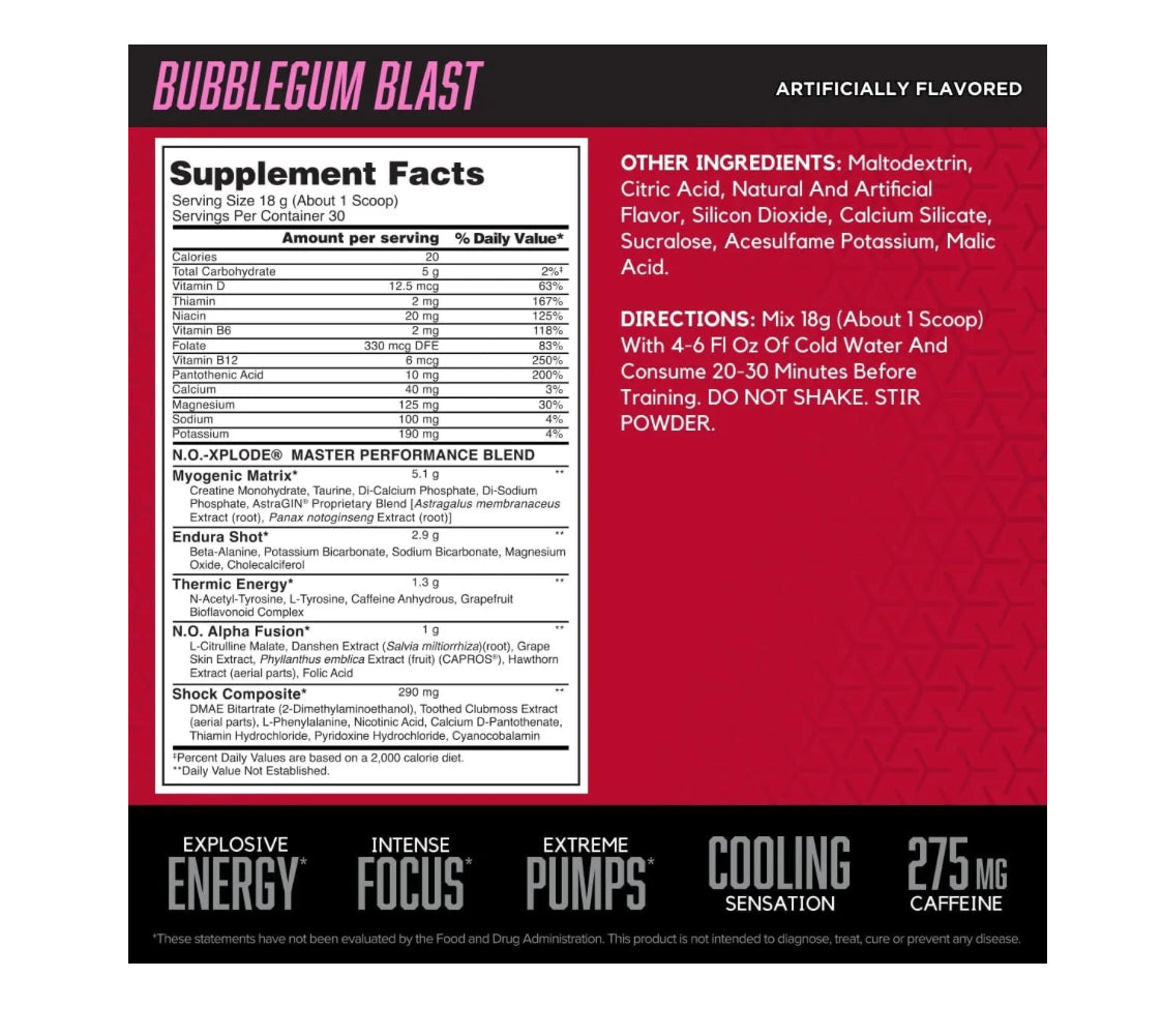 Bsn No-Xplode 3.0 Cool Rush 30Serv