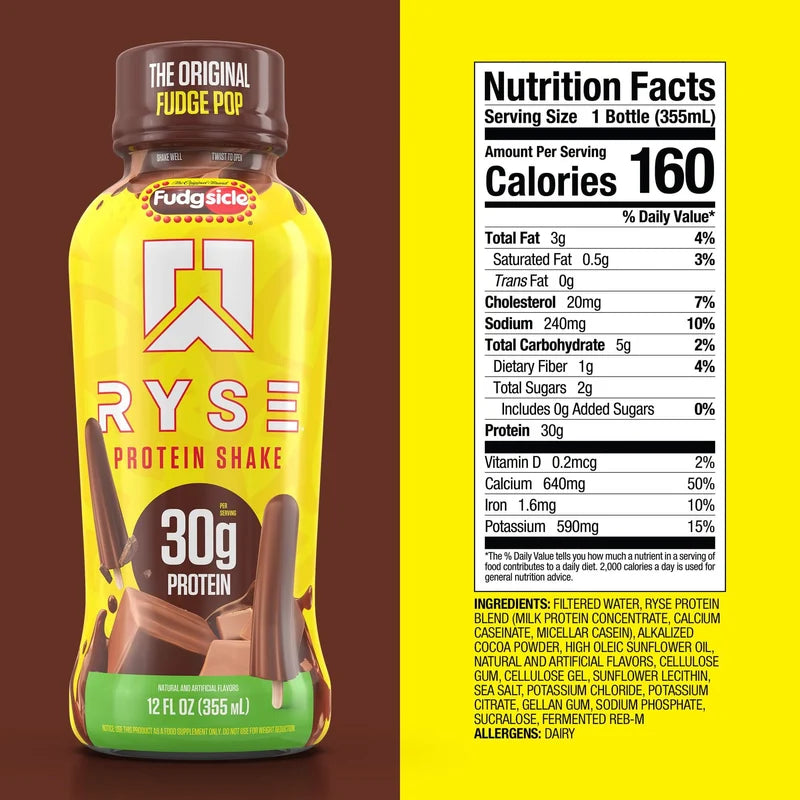 Ryse Loaded Protein Shake 355ml | Fudge Pop