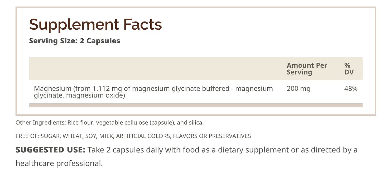 Whp Glicinato de Magnesio 200mg 120Caps