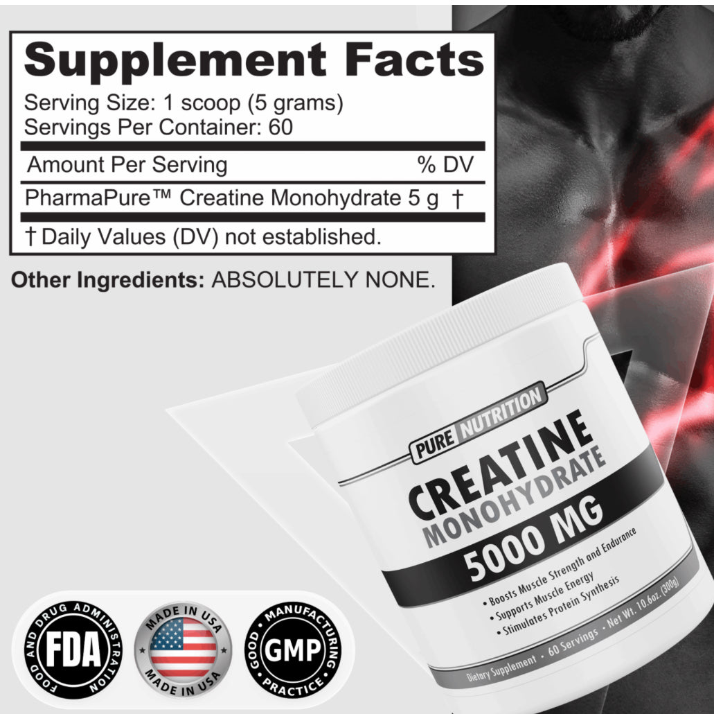 Pure Nutrition Creatina 300Gr 60 Serv