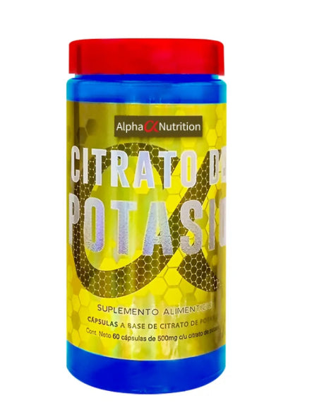 Alpha Nutrition Citrato de Potasio 60 Caps