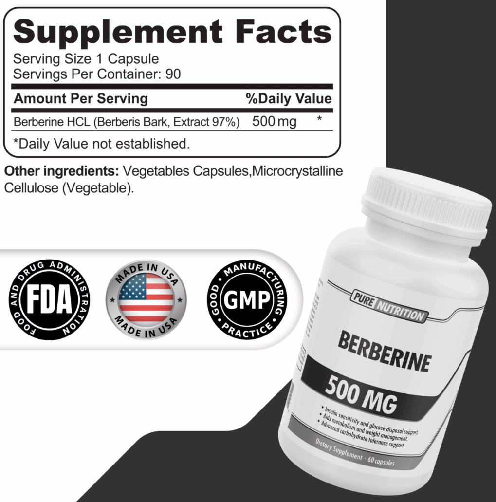 Pure Nutrition Berberina 500Mg 60 Caps