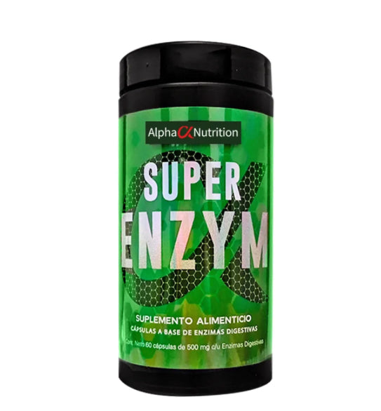 Alpha Nutrition Súper Enzimas Digestivas 500mg 60 Caps