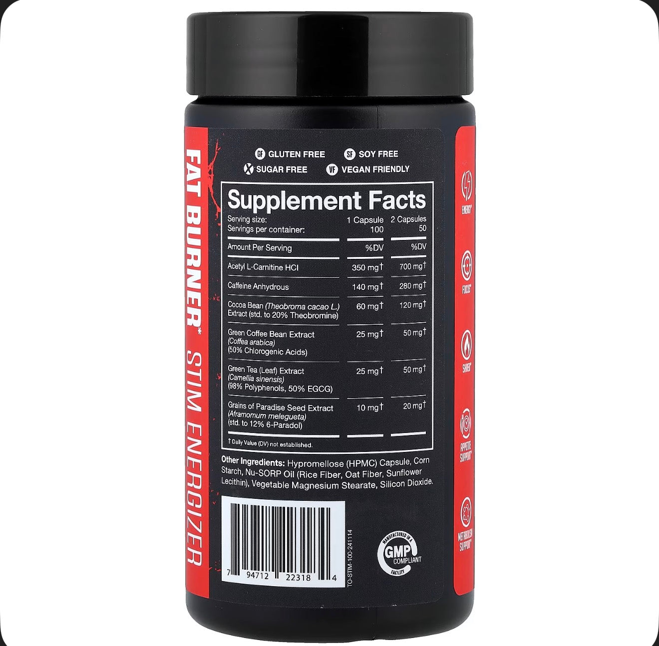Cobra The Omen Fat Burner Energizer 100 Caps