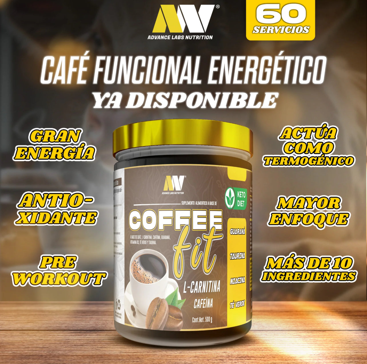 ADV Coffee Fit L-Carnitina 300 Gr