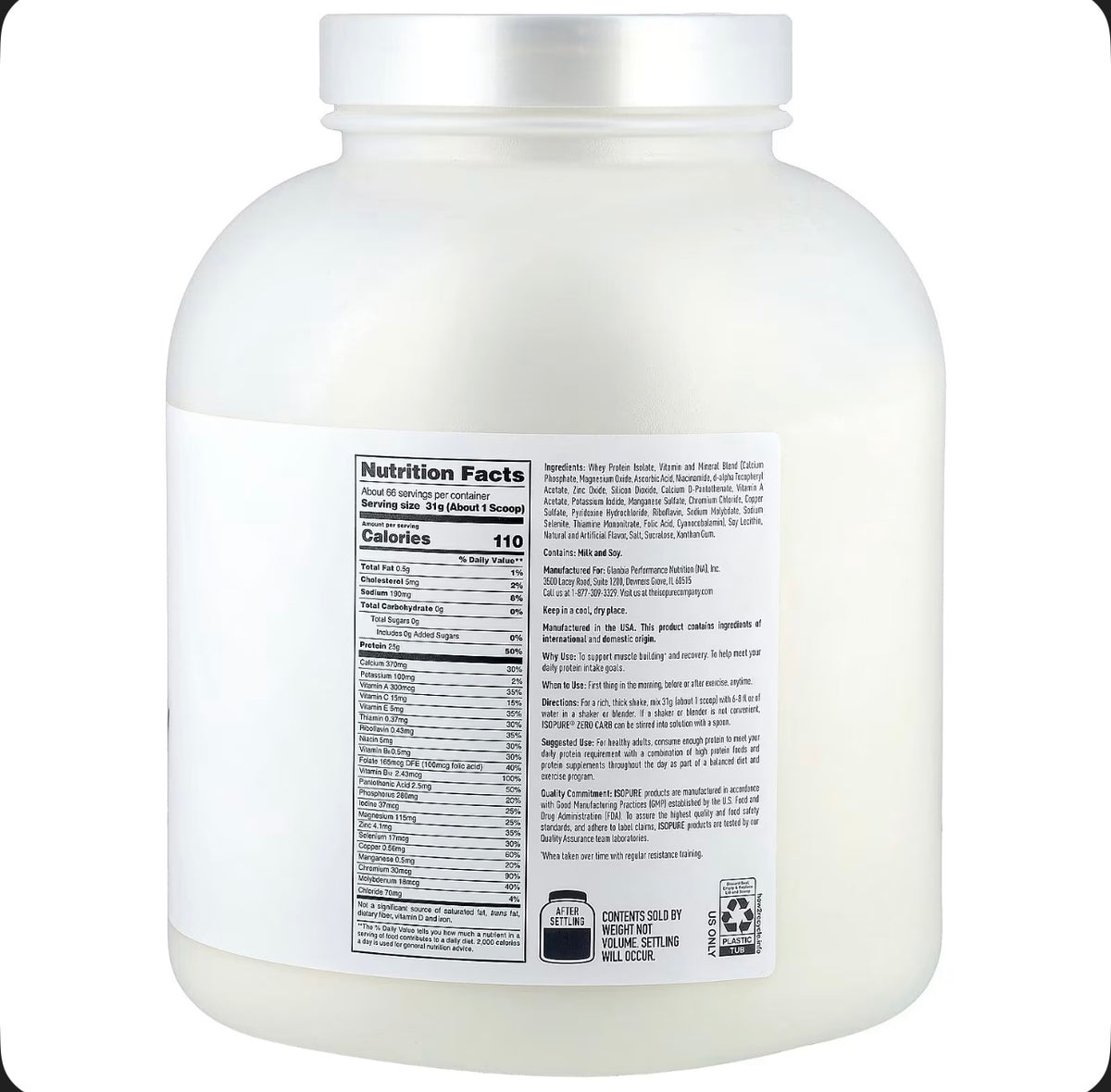 Isopure Zero Carb 4.5 Lbs