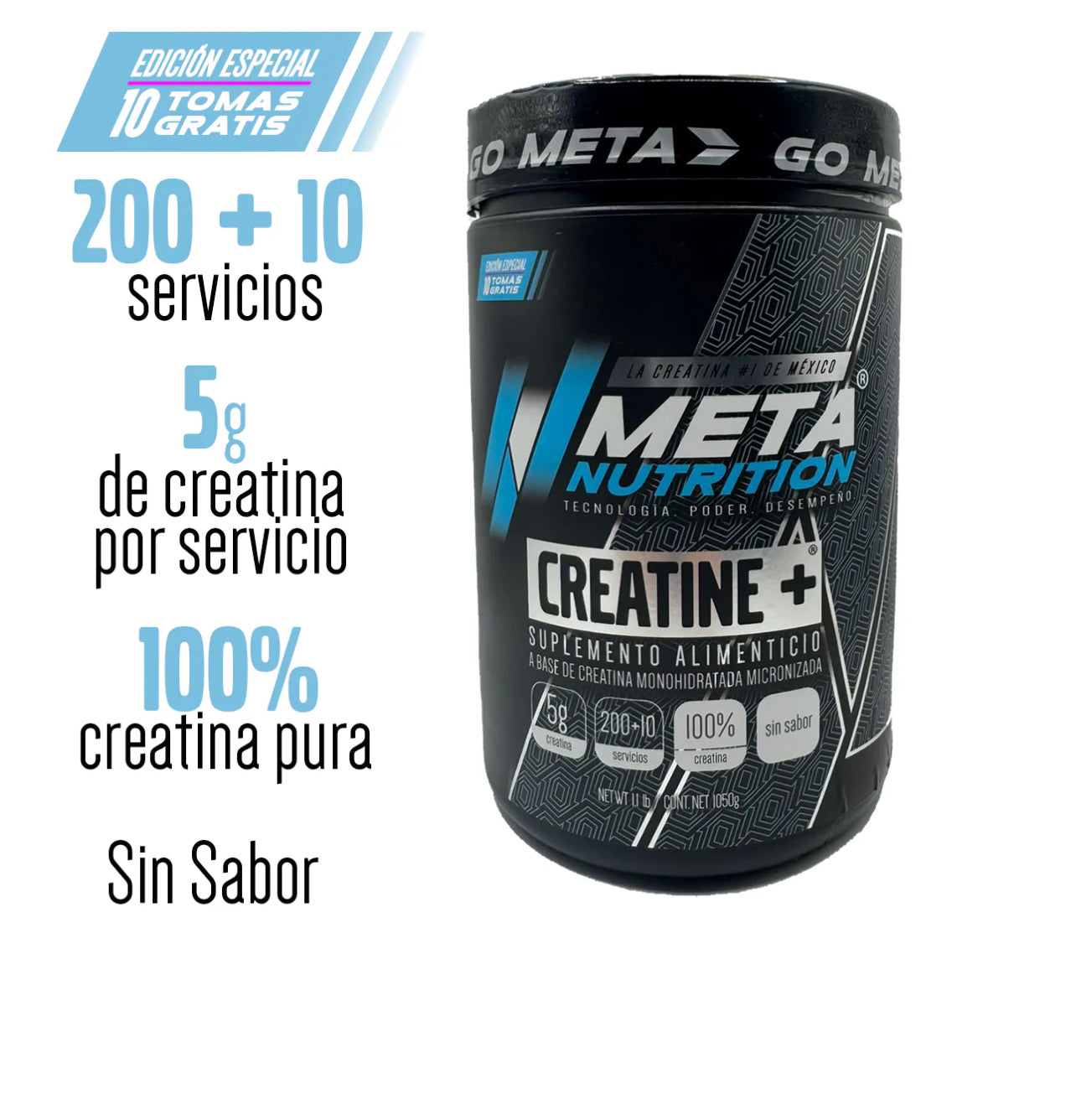 Meta Creatina 1050 Gr 200 Servicios
