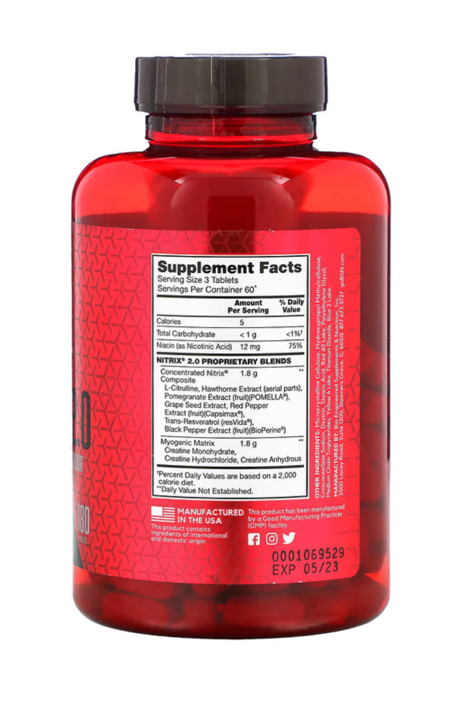 Bsn Nitrix 2.0 180Caps