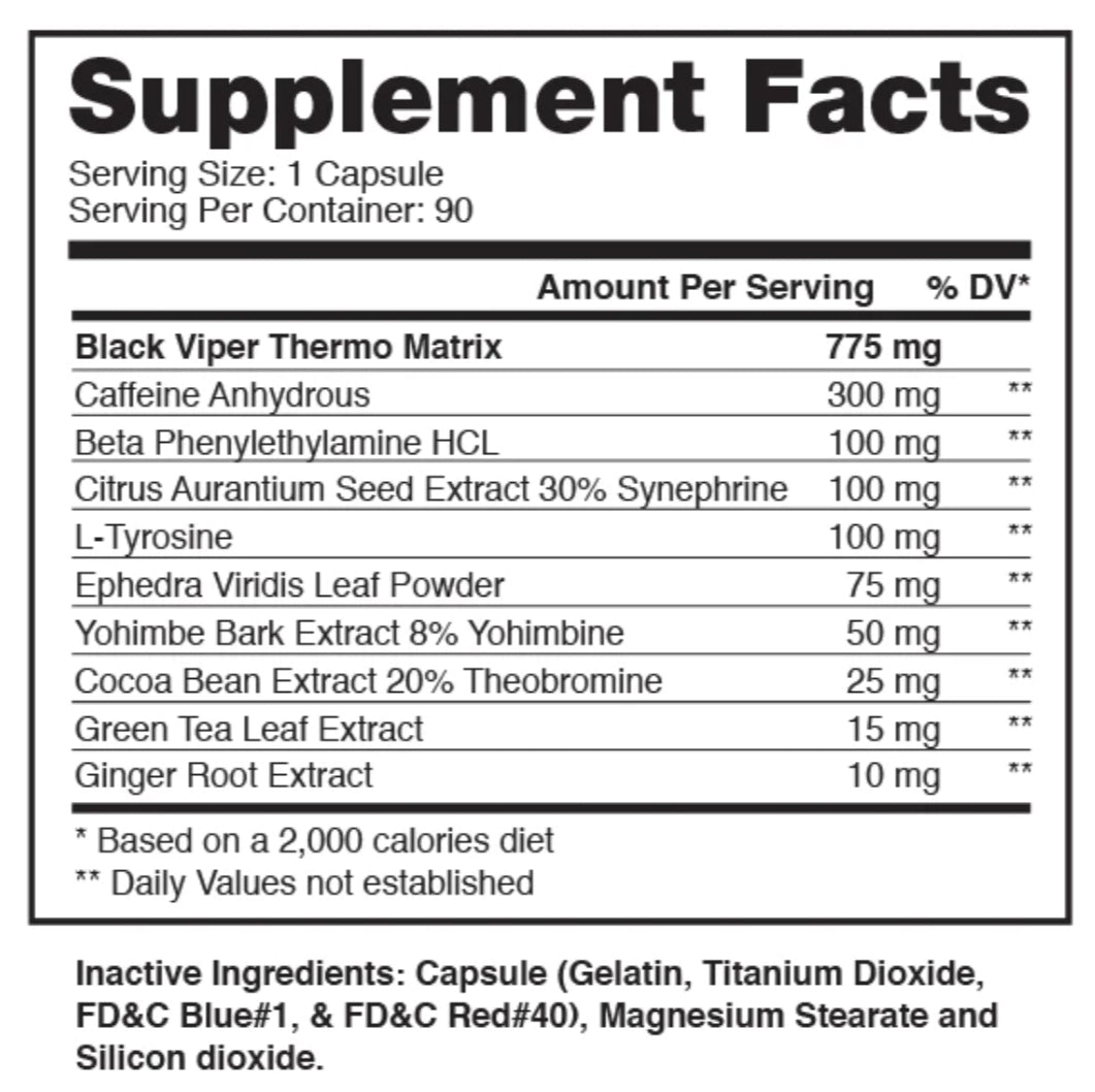 Dragon Black Viper 90 Caps