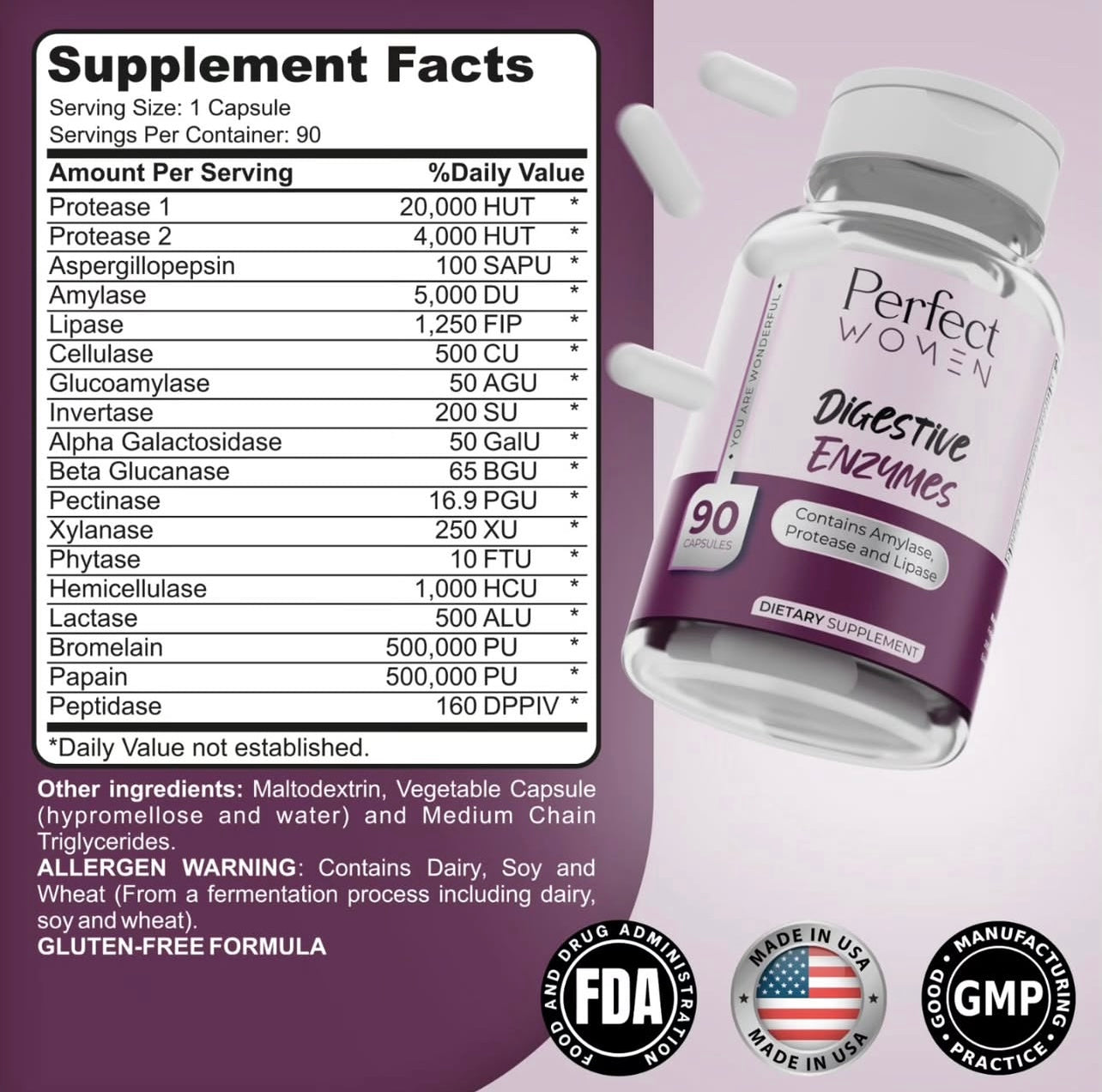 Perfect Women Enzymas Digestivas 90 Tabs
