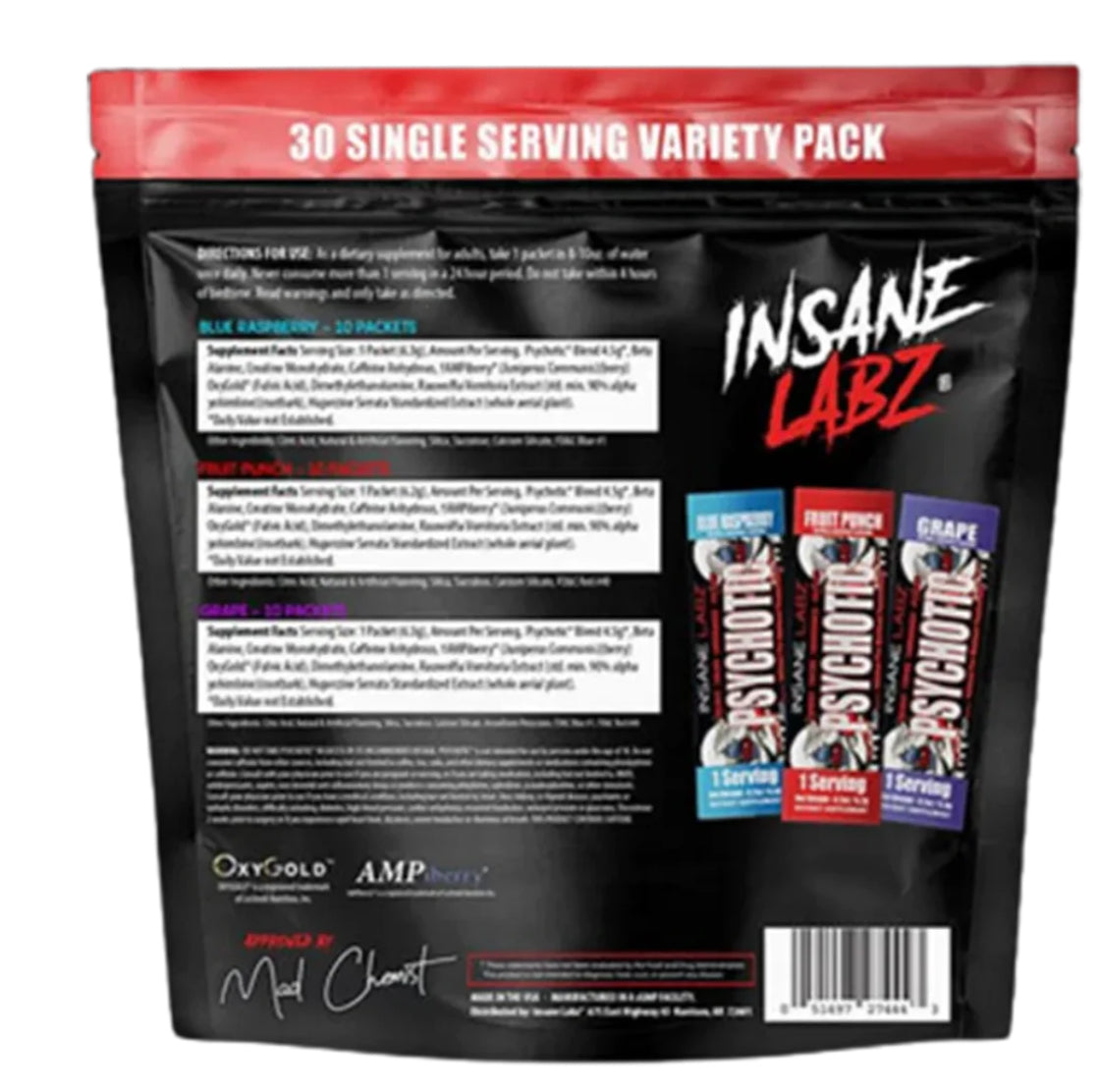 Insane Psychotic 30 Sticks Variedad de Sabores