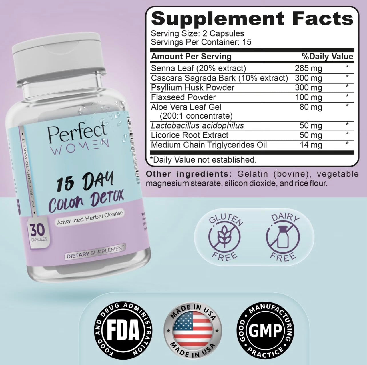 Perfect Women 15 Day Colon Detox 30 Tabs