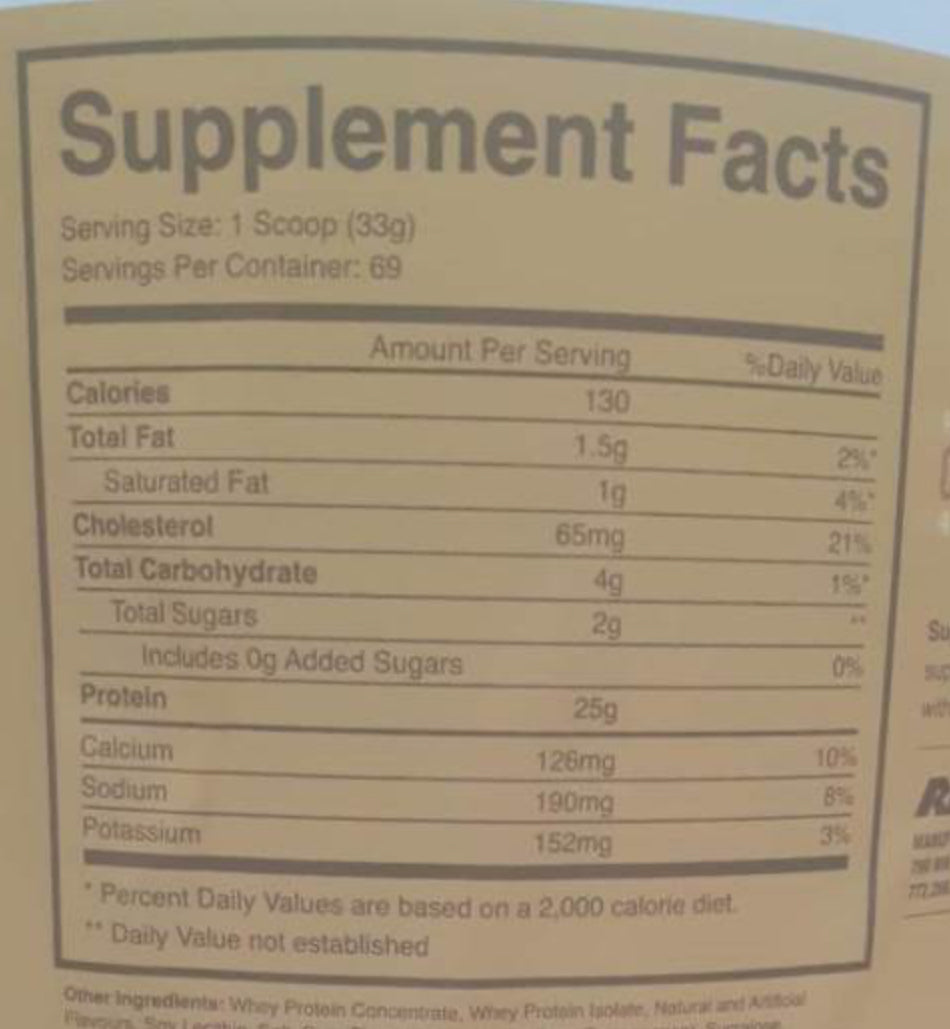 Raw Cbum Whey Protein 5Lbs