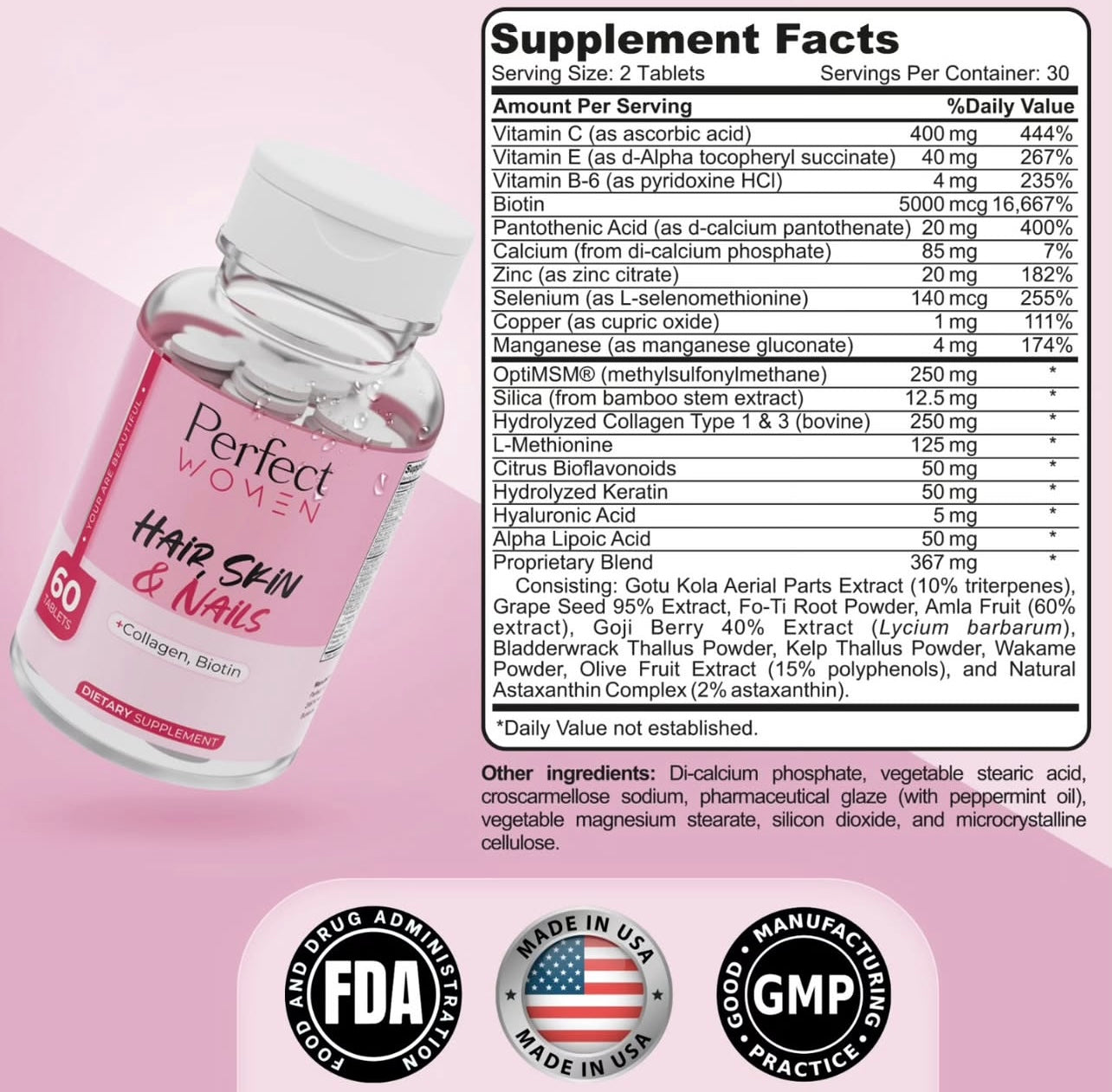 Perfect Women Hair, Skin & Nails 60 Tabs