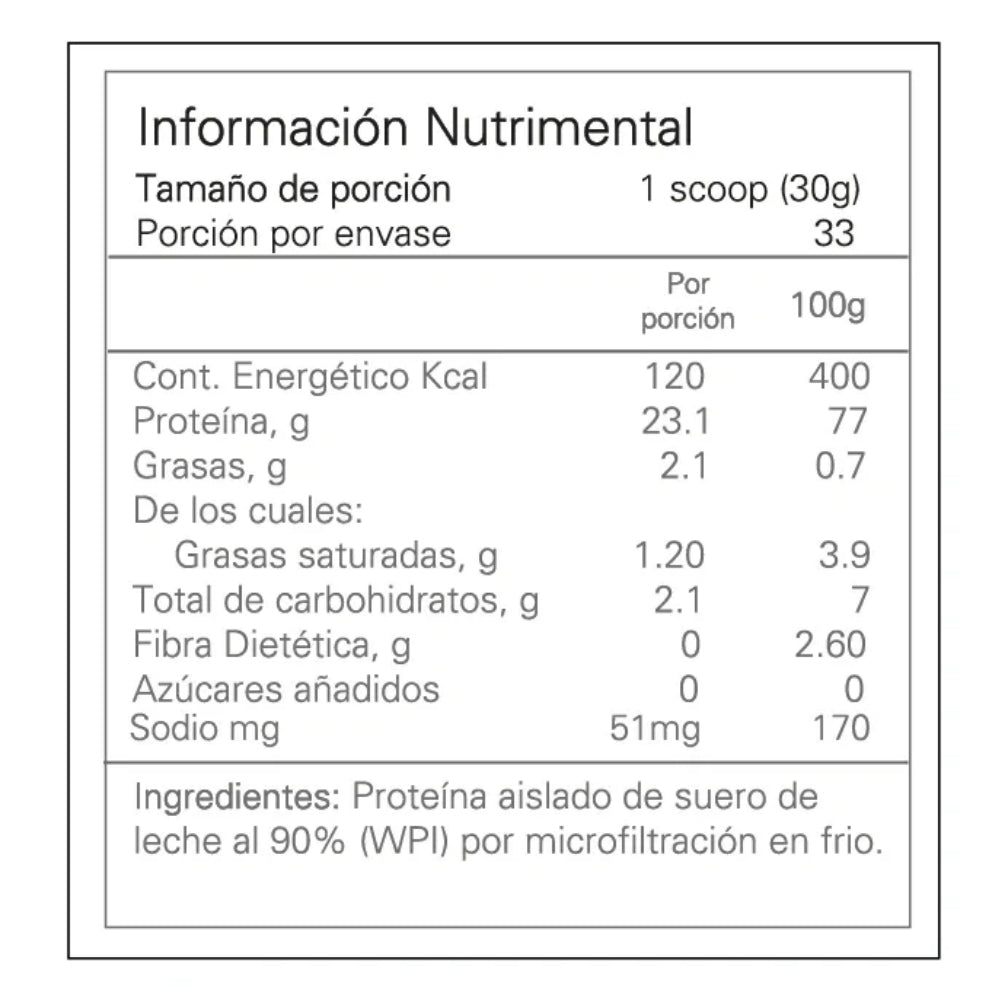 Alpha Nutrition Whey Protein Concentrate 2.2Lbs Sin Sabor