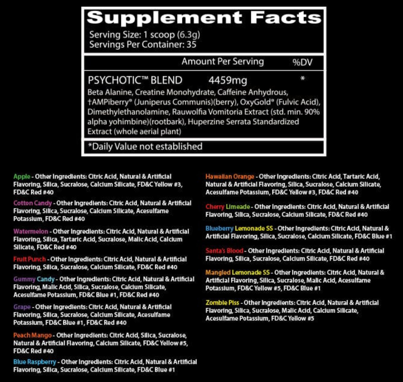 Psychotic Original 35 Serv