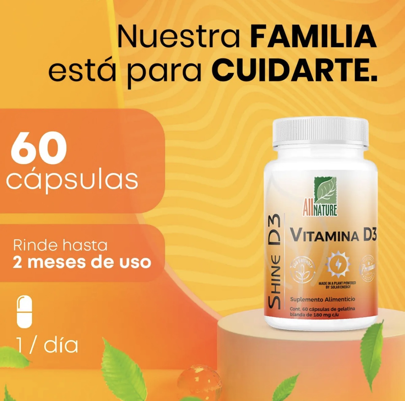 All Nature Vitamina D3 5000Ui 60 Caps