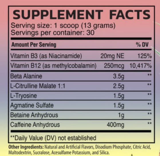 Raw Pre Extreme 30 Serv