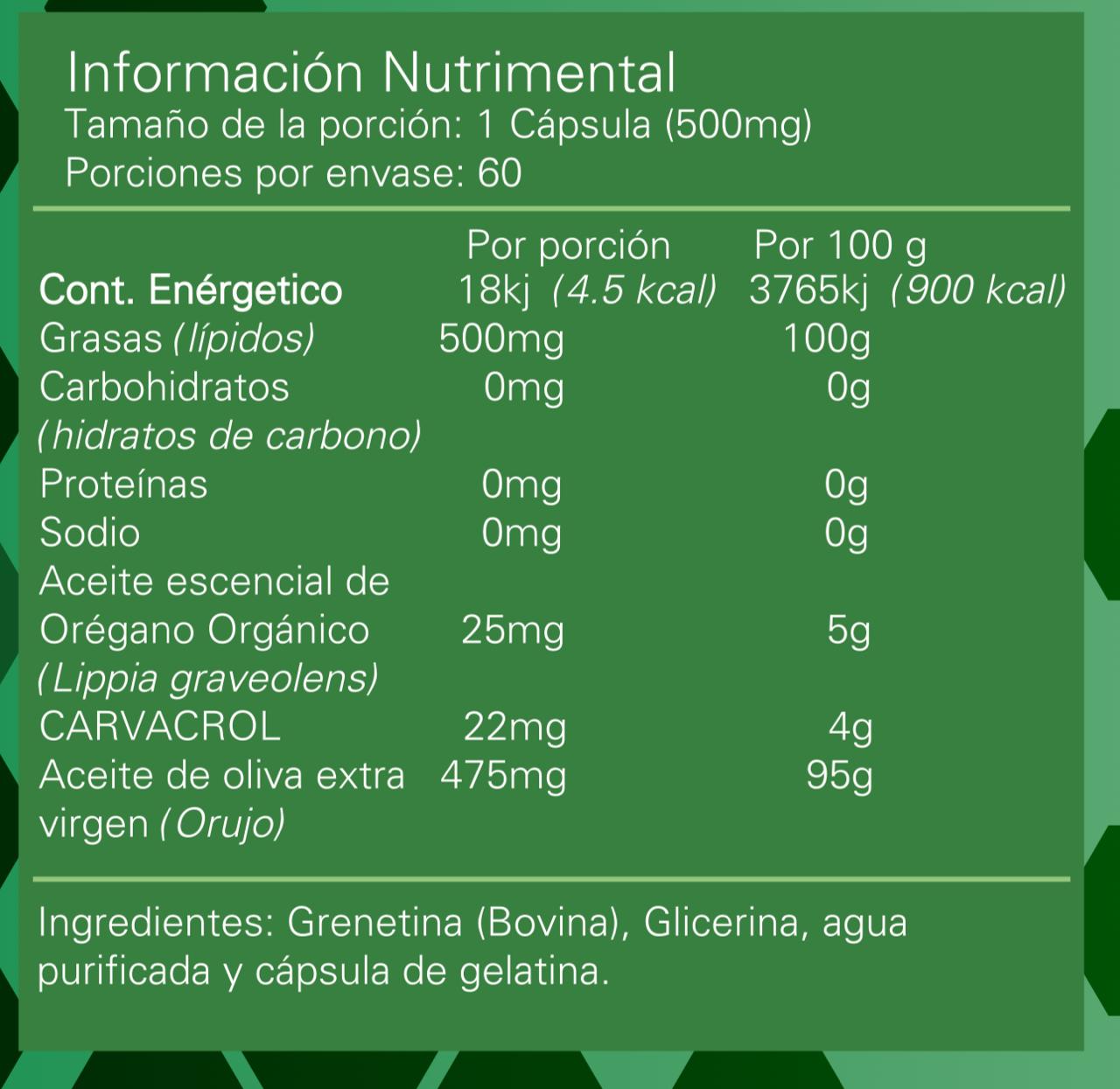 Alpha Nutrition Aceite de Oregano 60 Caps