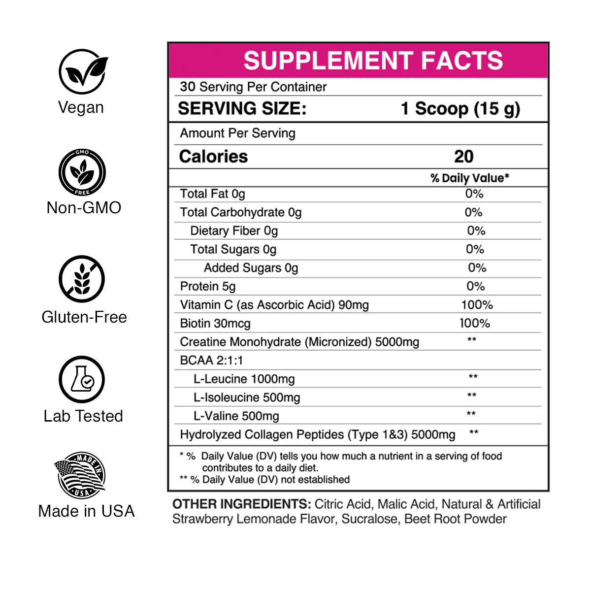 Gaspari Nutrition Creatina For Women 30 Serv