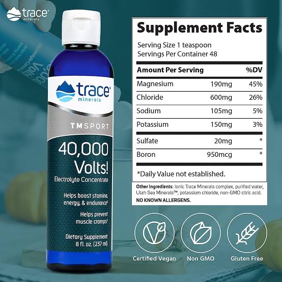 Trace Minerals 40,000 Volts 8 Oz