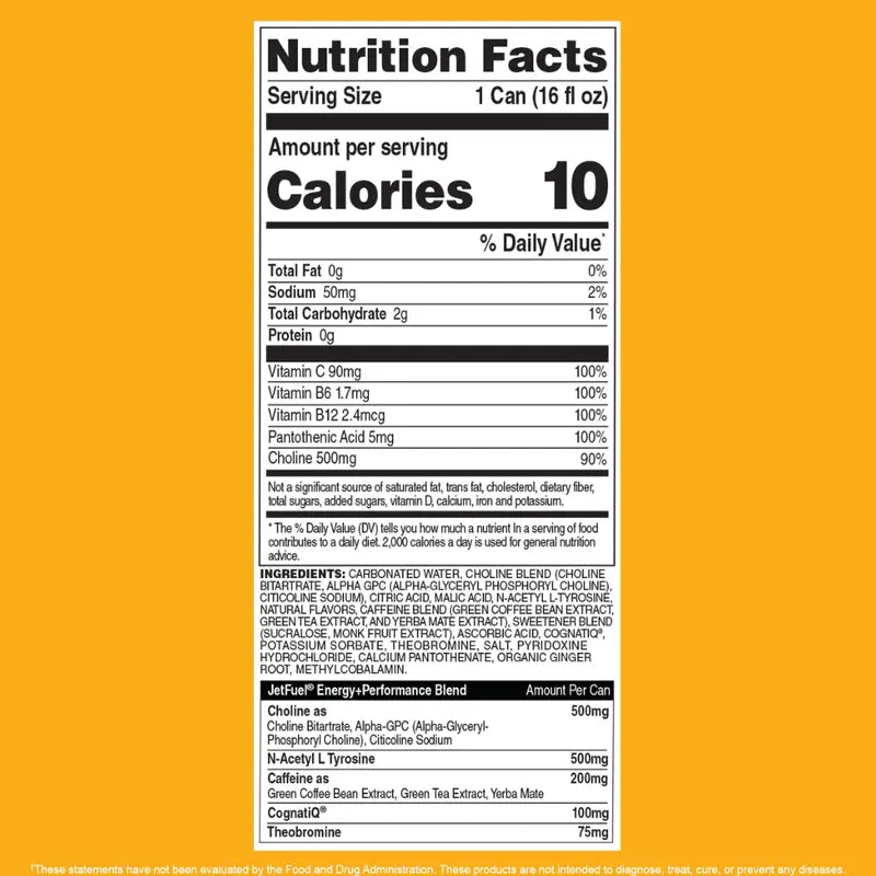 Gat Sport Jetfuel Energy Drink 473 ml | Peach Mango