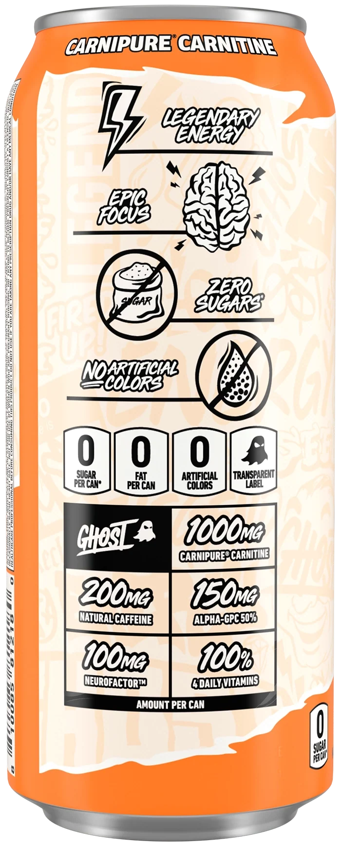 Ghost Energy Drink 473ml | Orange Cream