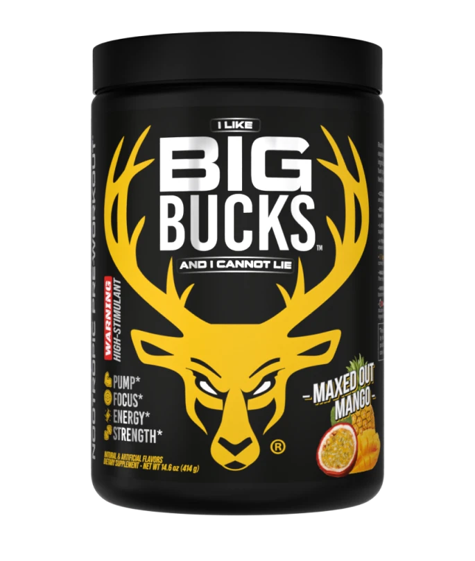 Bucked Up Big Bucks 30 Serv | 300 mg Caffeina