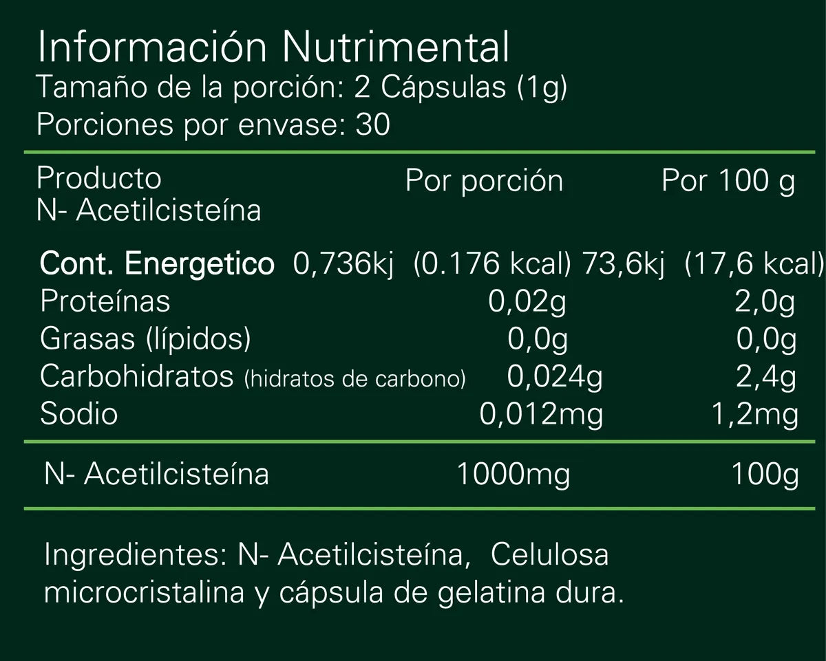 Alpha Nutrition Cisteina NAC 60 Caps