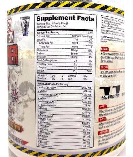 Terror Labz Whey Protein Punisher 5 Lbs