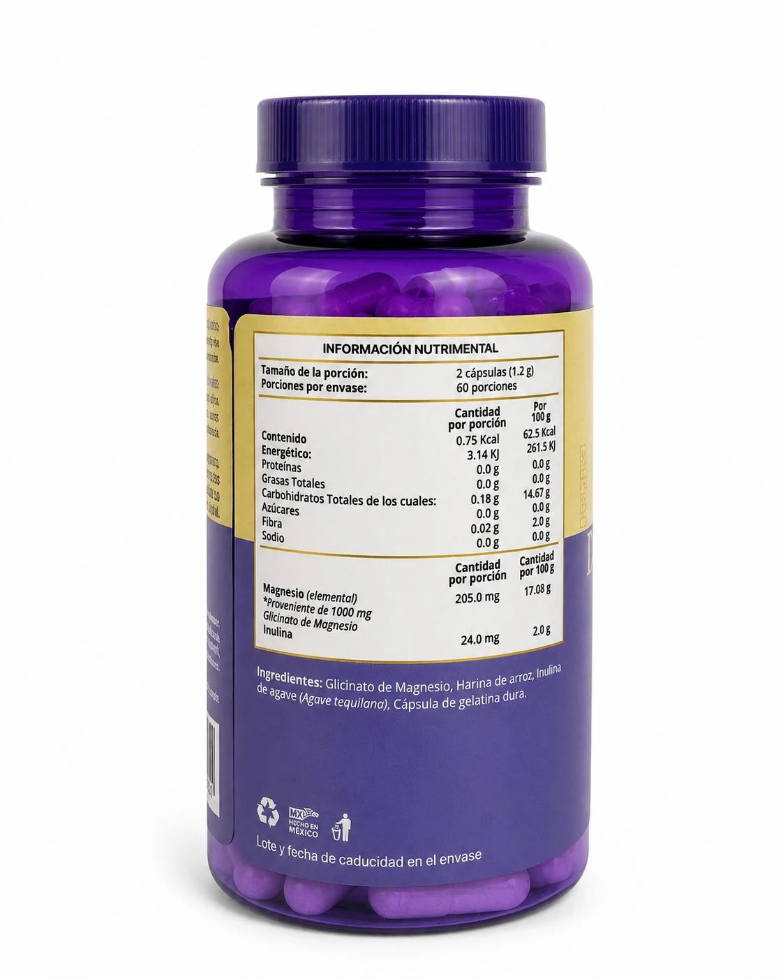 Armada Glicinato de Magnesio 600 Mg 120 Caps