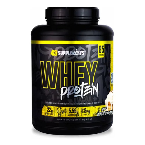 43 Supplements Premium Bote Whey 3 Kilos