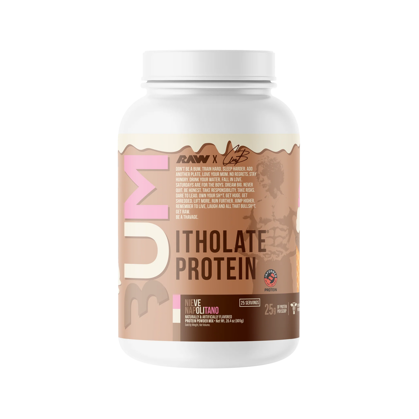 Raw Cbum Protein Itholate 25 Serv