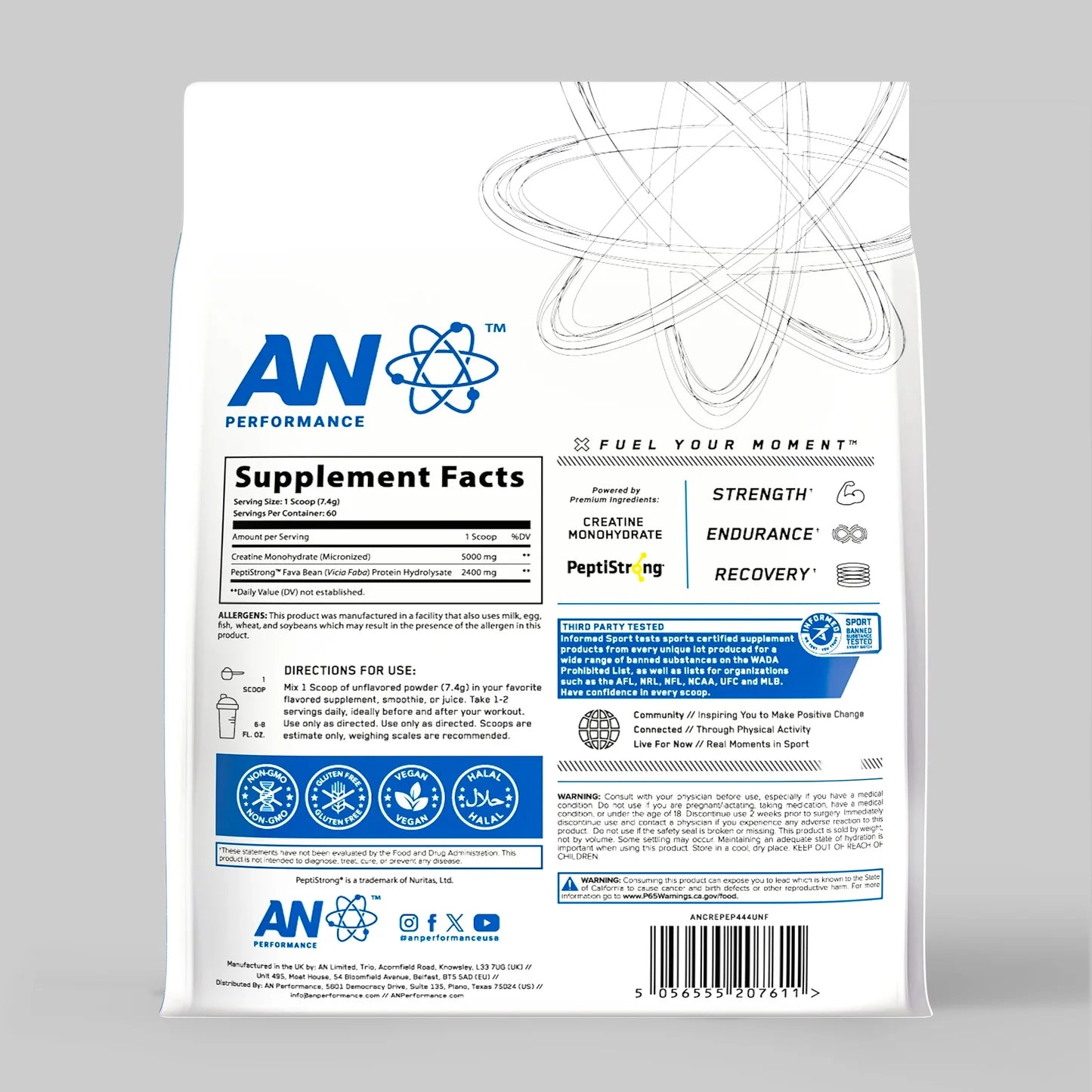 An Abe Performance Creatina + Peptide 60 Serv