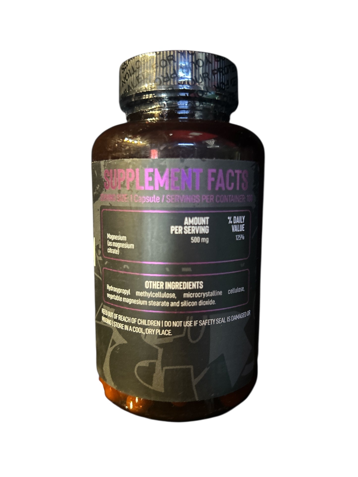 Anti-Human Series Magnesium Citrate 500 Mg 100 Caps