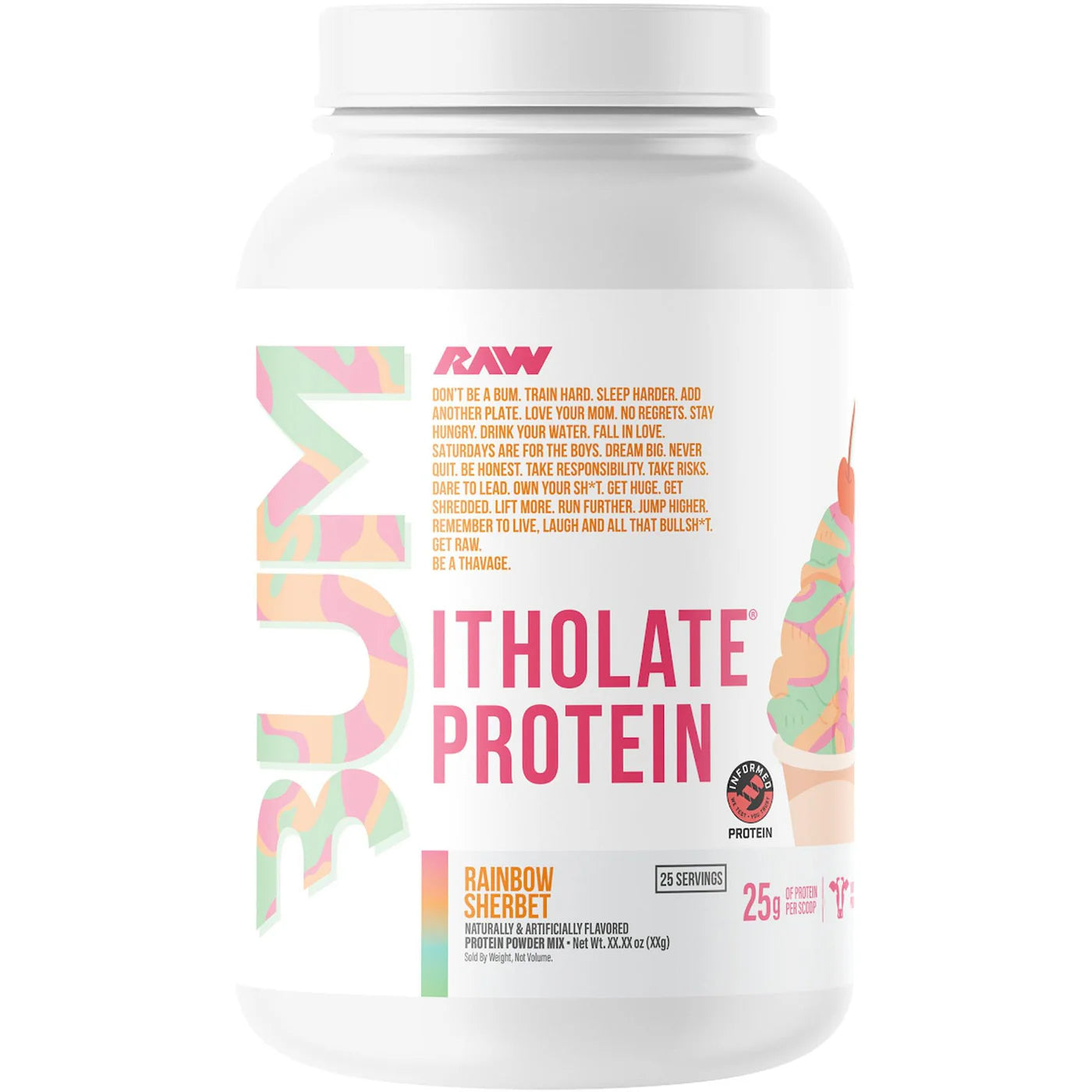 Raw Cbum Protein Itholate 25 Serv
