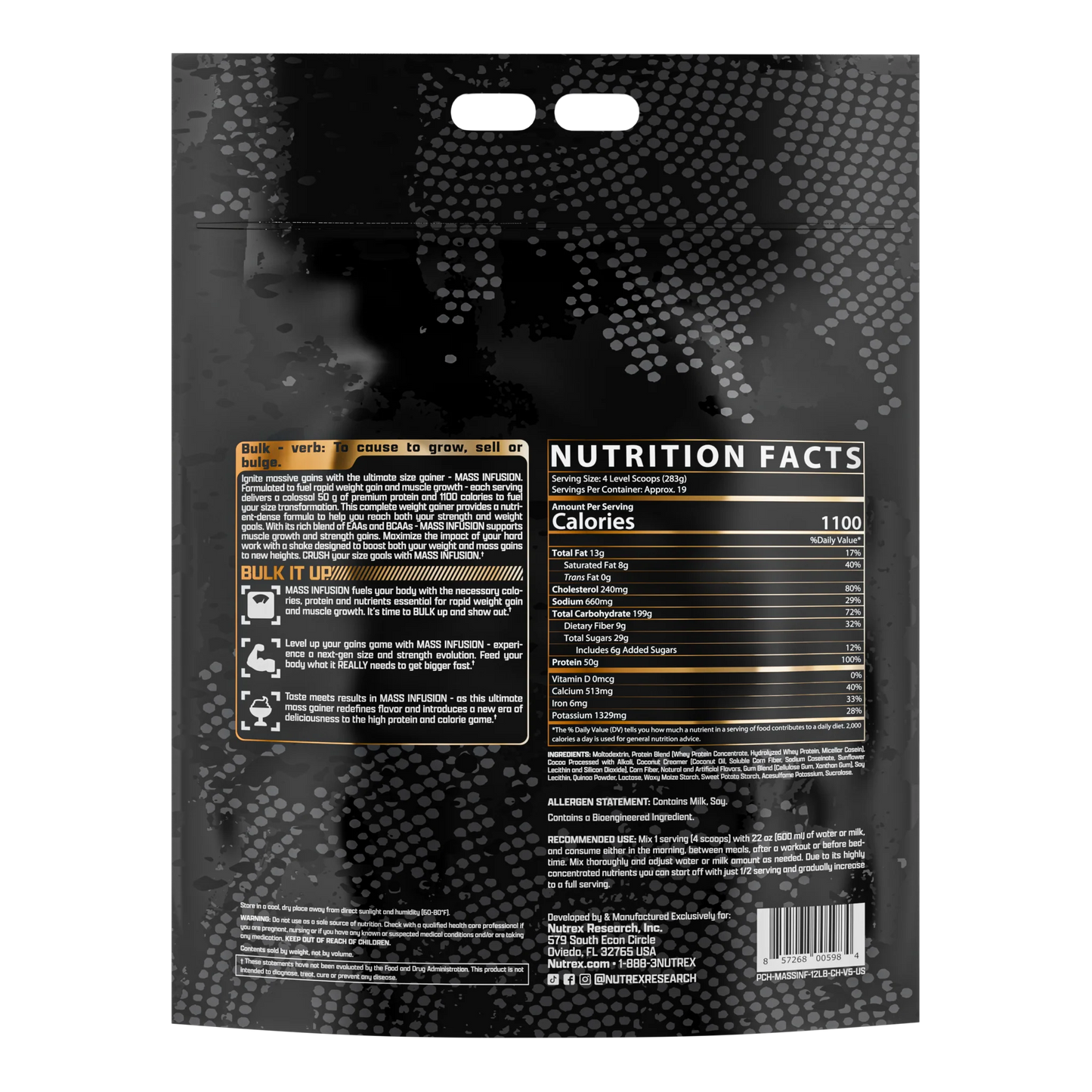 Nutrex MASS Infusion 12Lbs