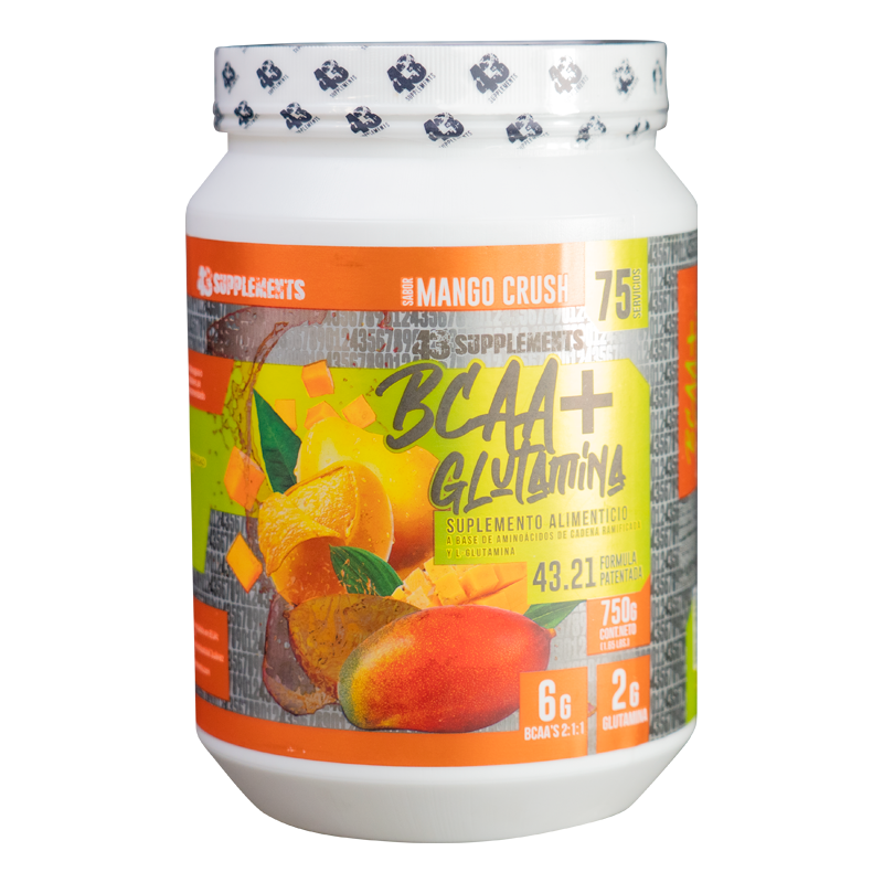 43 Supplements Bcaa + Glutamina 750 Grs
