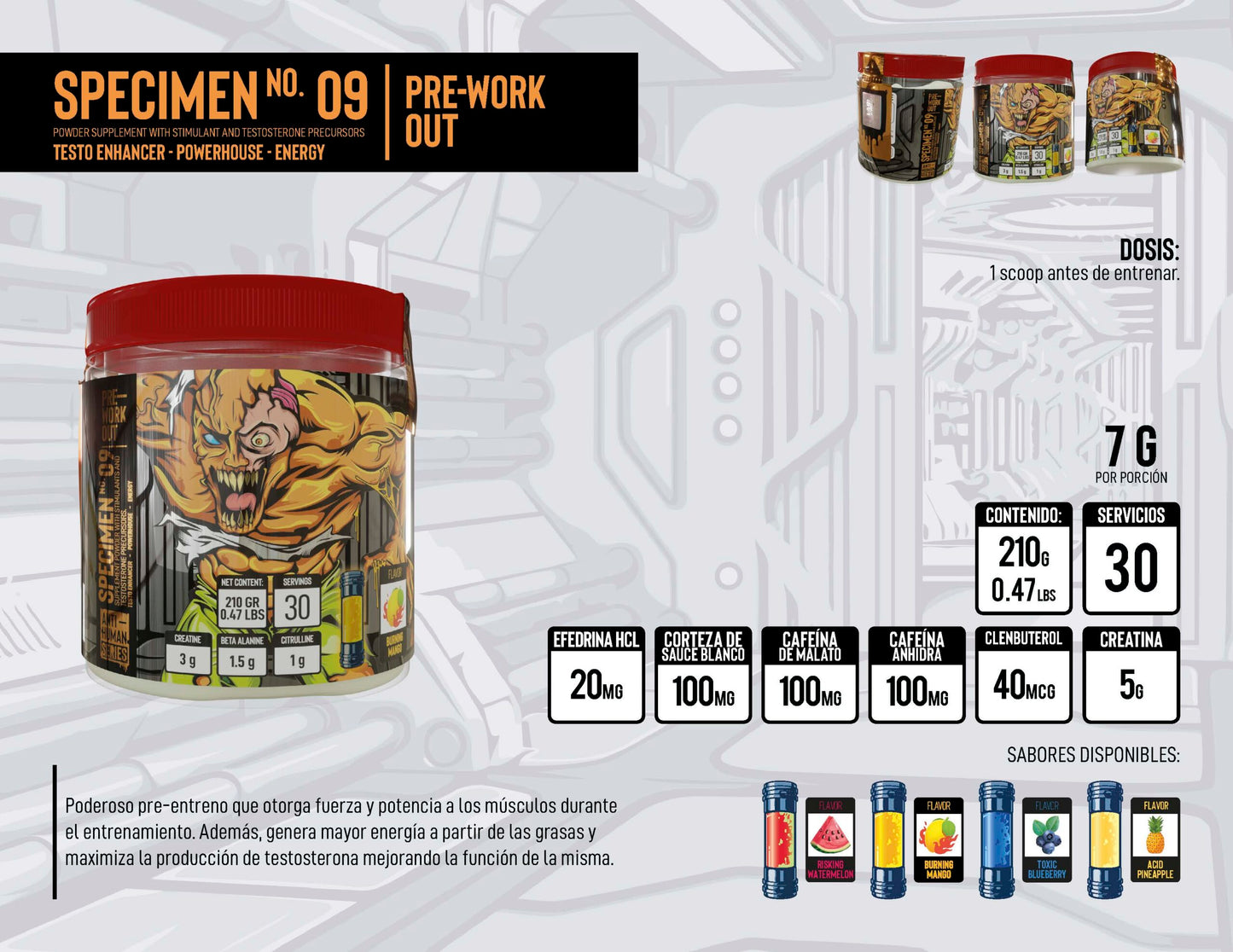 Antihuman Specimen 09 Pre Entreno 30 Serv