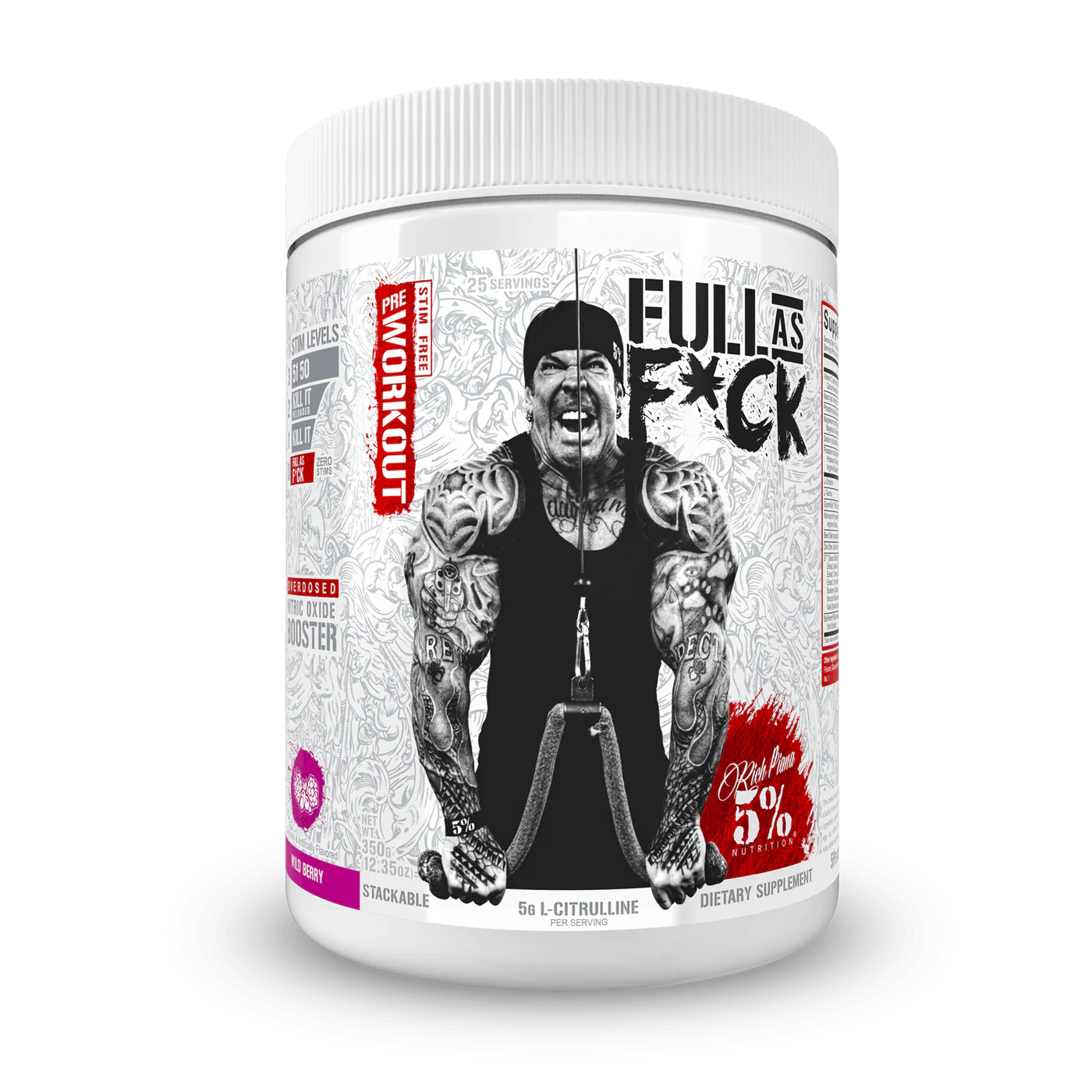 5% Full As F*ck 25 Serv Pre Entreno