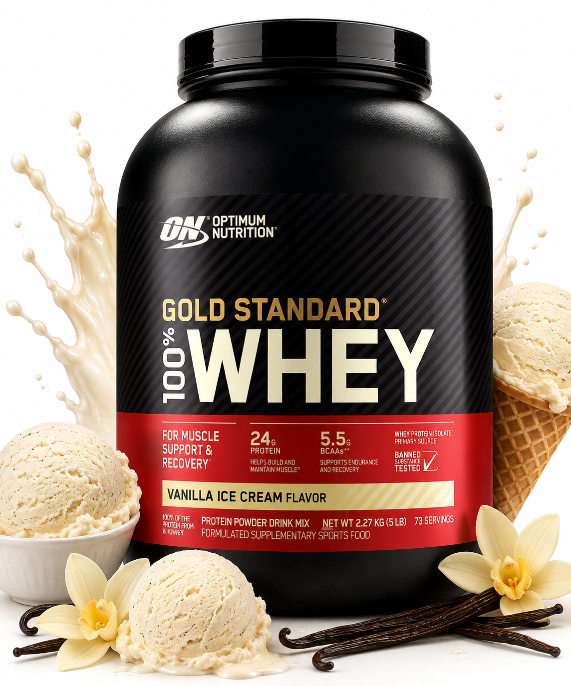 ON 100% Whey Gold Standard 5 Lbs