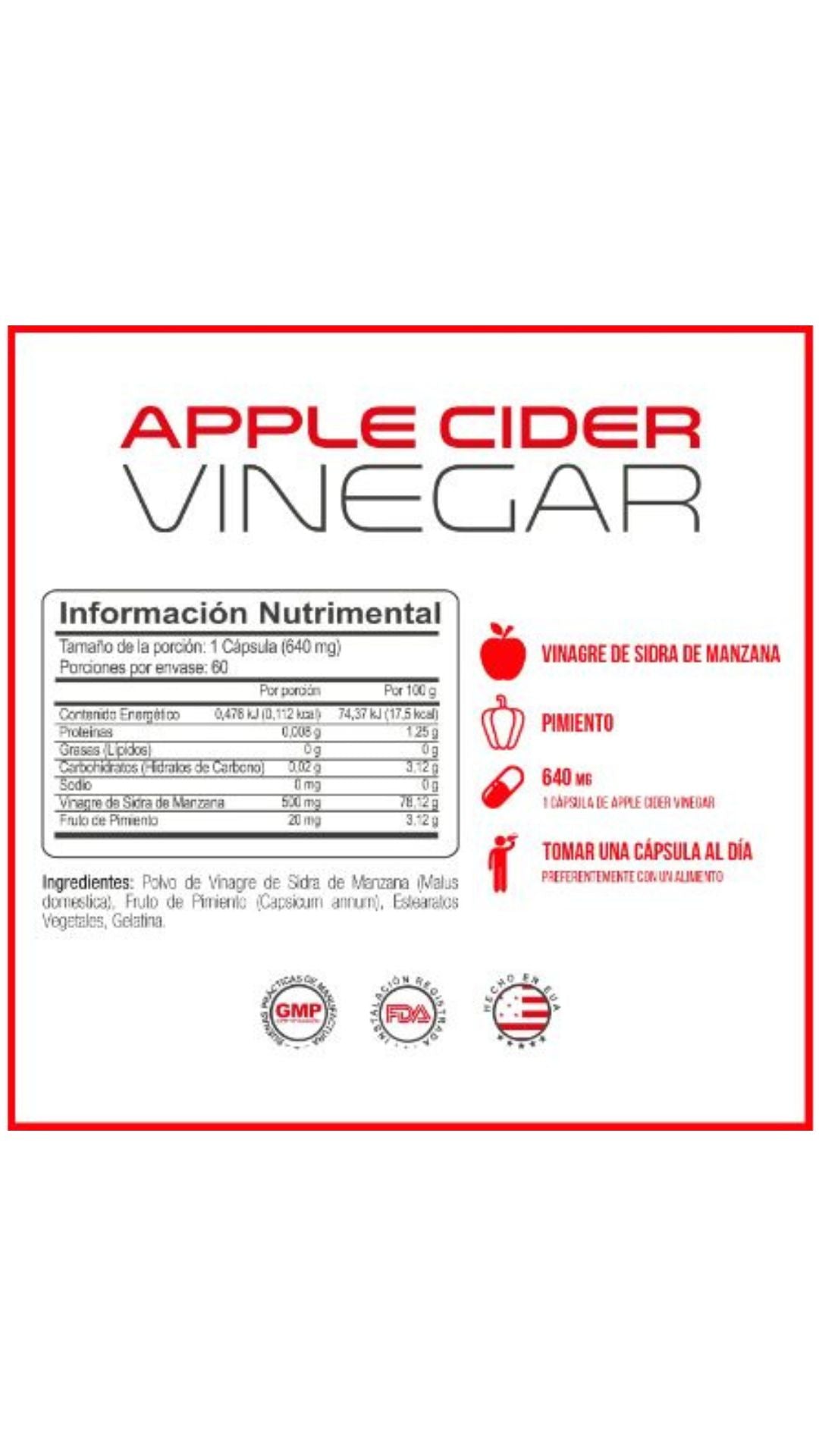 Forzagen Apple Cider Vinegar 60 Caps