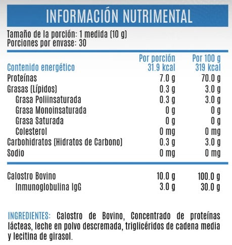 Advance Nutrition Calostro Bovino 30 Serv