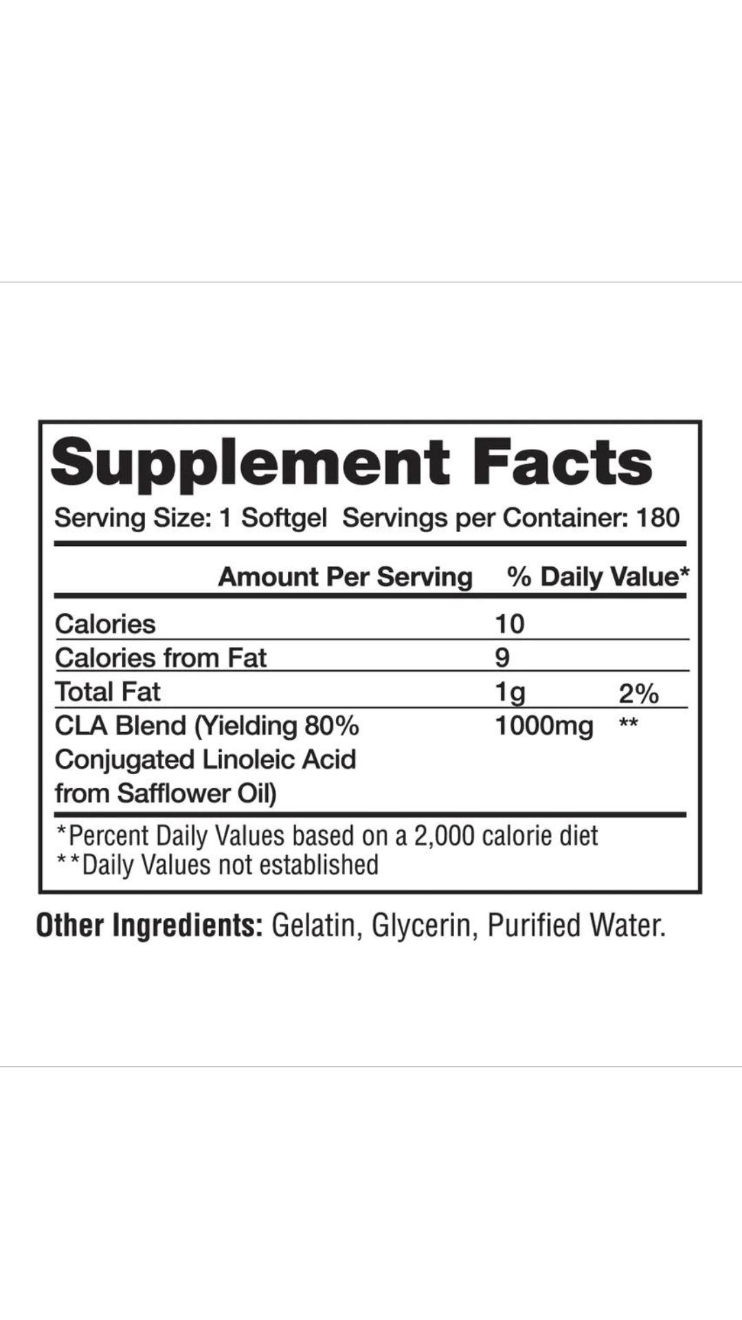 Gaspari CLA Fusion 1000 Mg 180 Caps