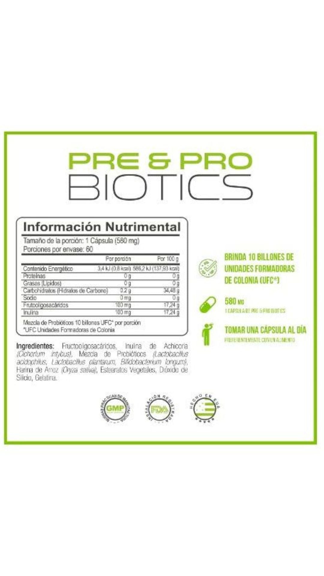 Forzagen Pre & Probiotics 60 Caps