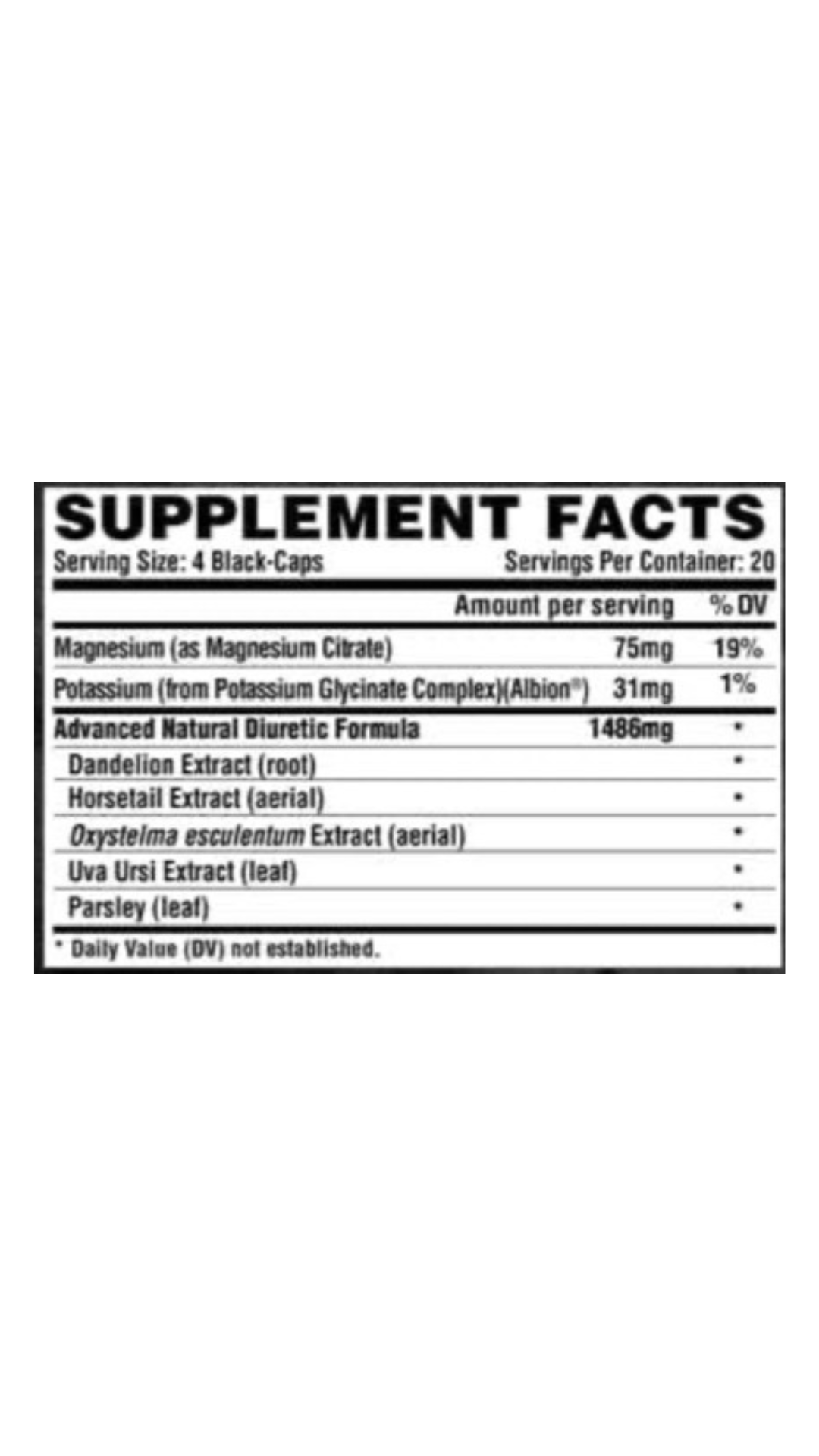 Nutrex Lipo 6 Black Diuretic 80 Caps