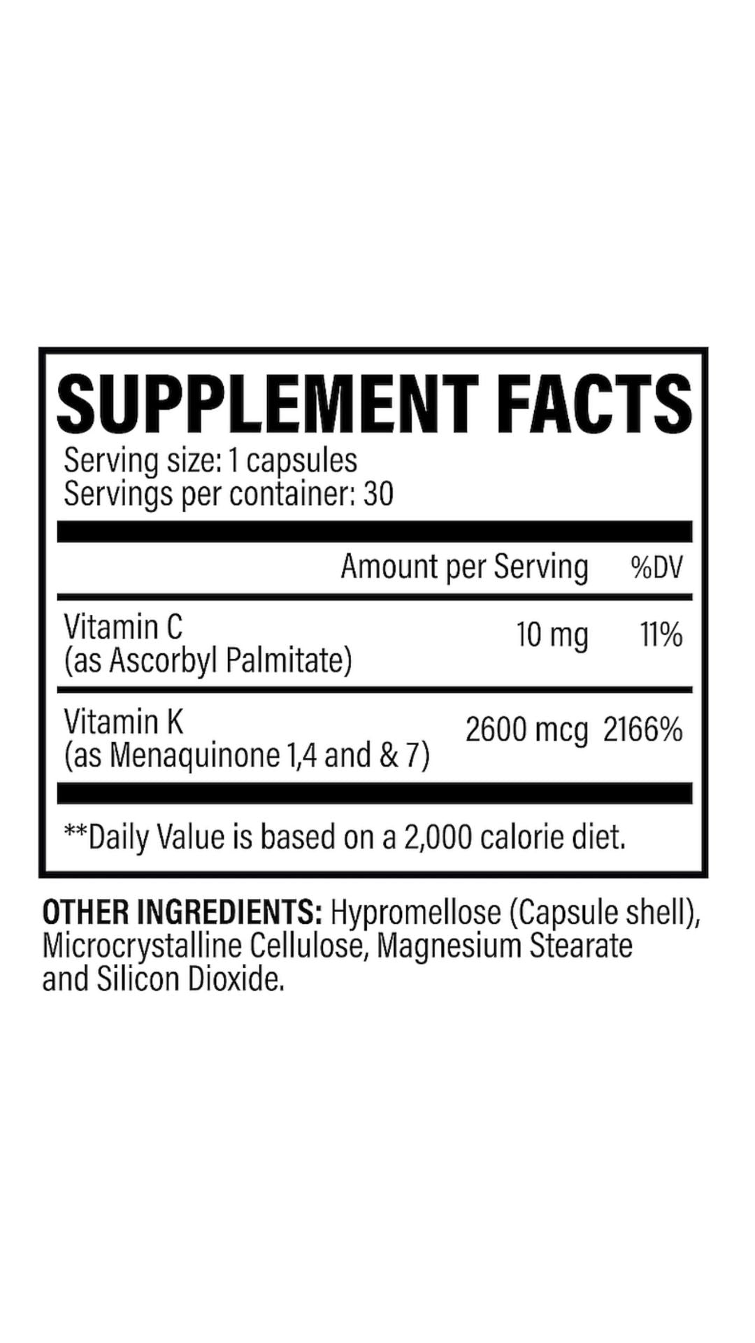 Revive Vitamina K2/D3 60 Caps Supports Bone y General Health