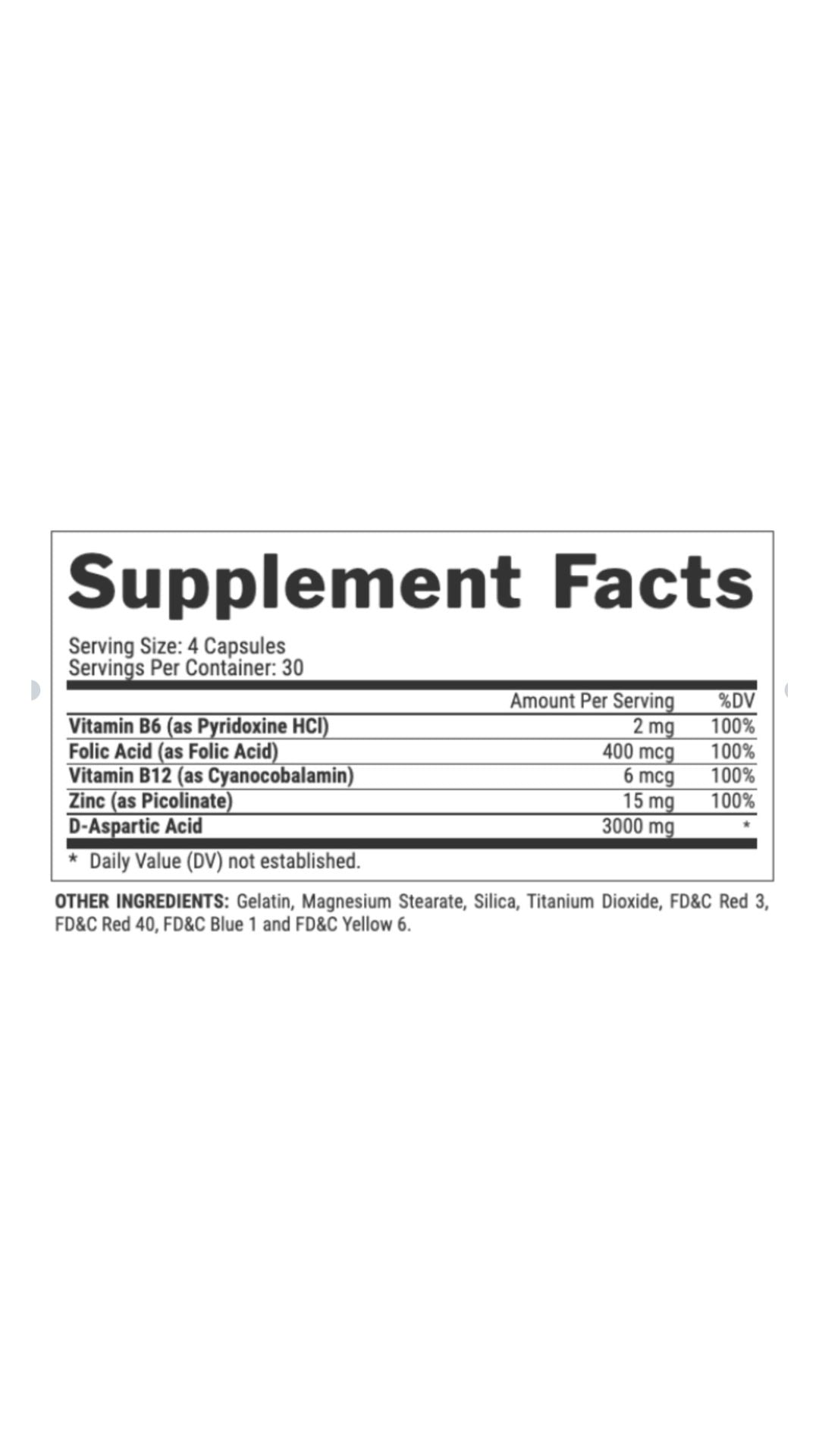 Nutrex T-Up Black Testosterone 120 Caps