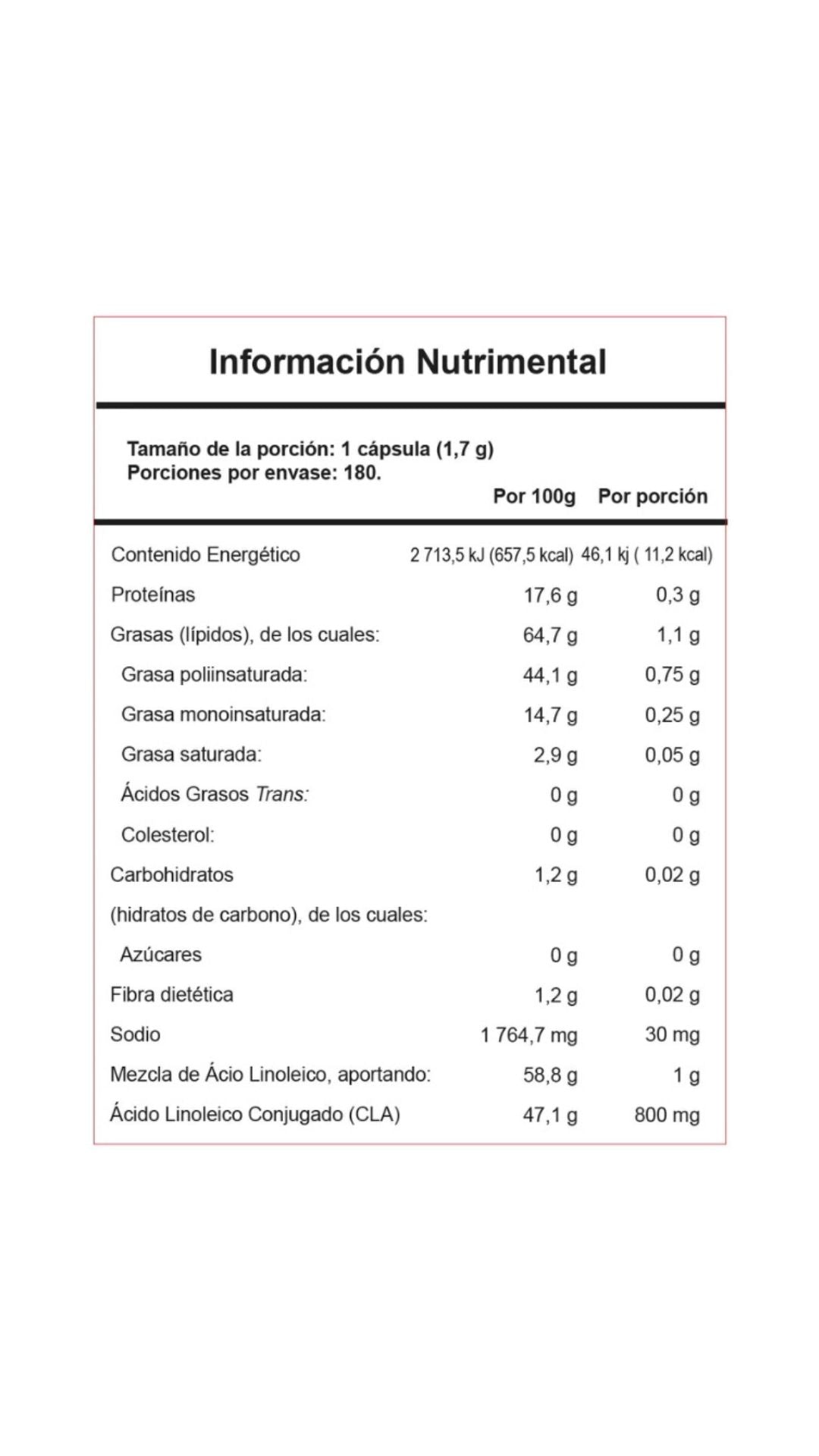 Nutrex CLA Lipo 6 180 Softgels