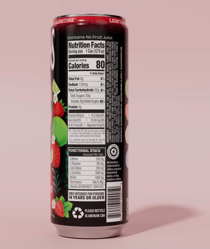 Calaveras Energy 355ml | Strawberry Lime